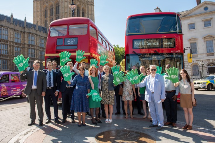 Catch the Bus Week launch group photo