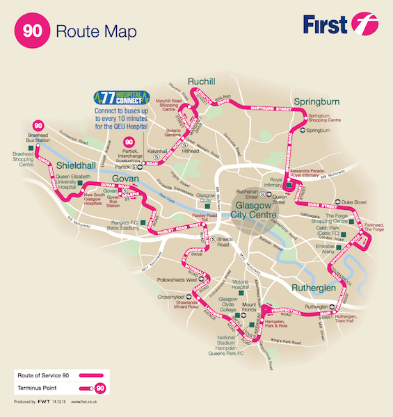 90 Bus Route Glasgow 90 Bus Route Glasgow
