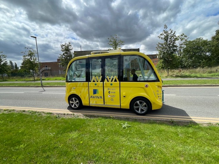 Autonomous bus riding around Harwell Campus – BusAndTrainUser
