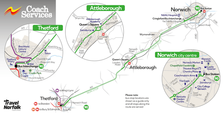 Norwich Bus Routes Map.pdf Norwich in 90 is back – BusAndTrainUser