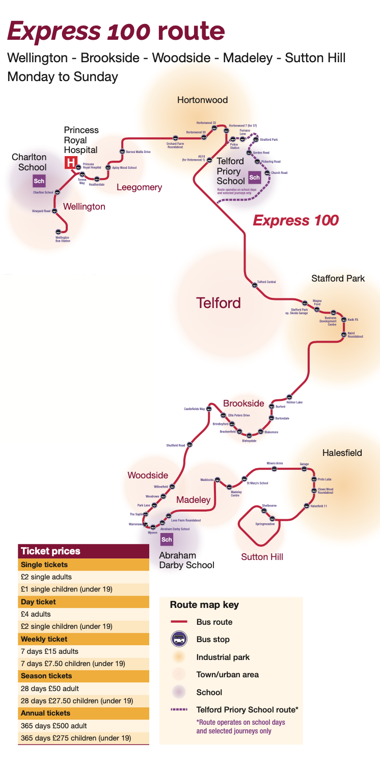 Route 100 Loop Every route 100. 11 of 26. – BusAndTrainUser