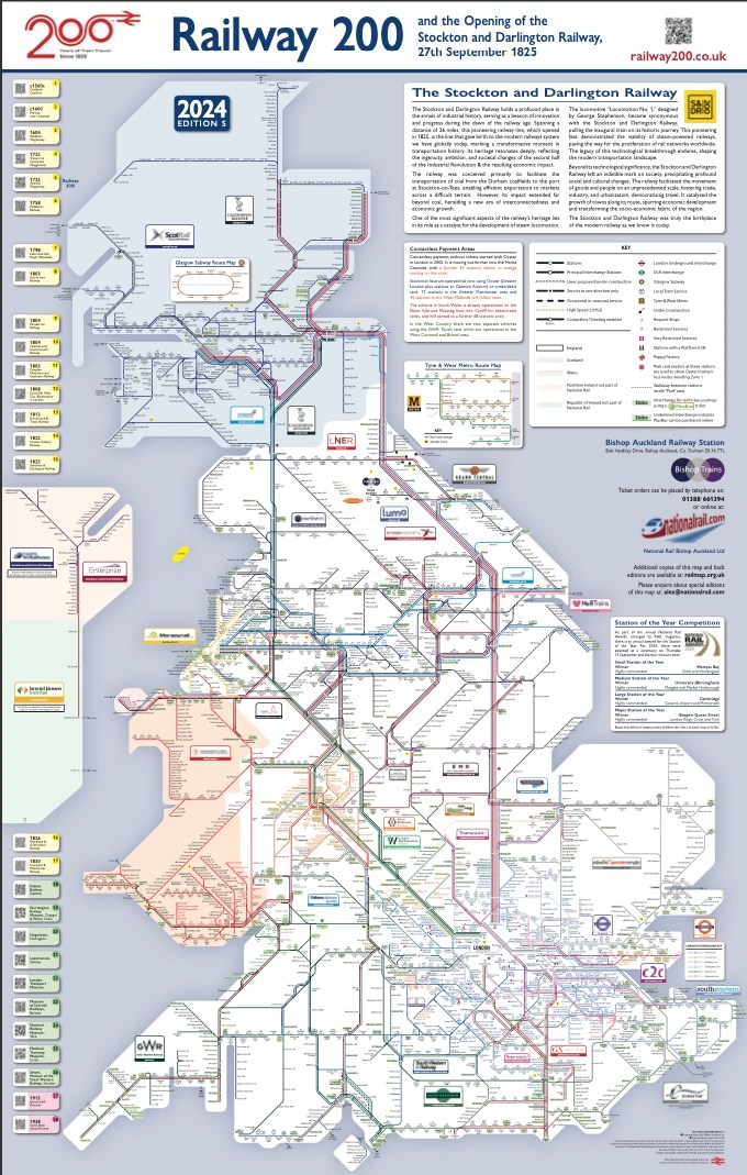 British Railway Map Edition S